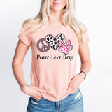 Peace Love Dogs Shirt, Dog Mama Shirt, Dog Lover Shirt