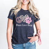 Peace Love Dogs Shirt, Dog Mama Shirt, Dog Lover Shirt