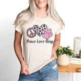 Peace Love Dogs Shirt, Dog Mama Shirt, Dog Lover Shirt