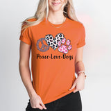 Peace Love Dogs Shirt, Dog Mama Shirt, Dog Lover Shirt