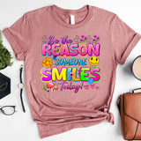 Be The Reason Someone Smiles Today Shirt, Motivational Tees