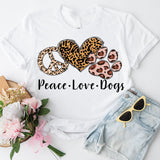 Peace Love Dogs Shirt, Dog Mama Shirt, Dog Mom Tee