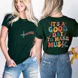 It's A Good Day To Make Music T-Shirt, Custom Music Teacher Shirt, Teachers Day Tee