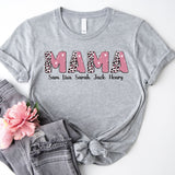 Personalized Mama Shirt, Custom Mom Shirt, Kids Names Mom Shirt, Shirt For Mom