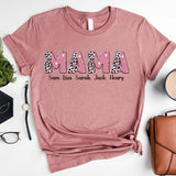 Personalized Mama Shirt, Custom Mom Shirt, Kids Names Mom Shirt, Shirt For Mom