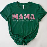 Personalized Mama Shirt, Custom Mom Shirt, Kids Names Mom Shirt, Shirt For Mom
