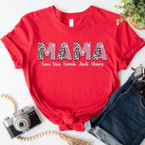 Personalized Mama Shirt, Custom Mom Shirt, Kids Names Mom Shirt, Shirt For Mom
