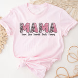 Personalized Mama Shirt, Custom Mom Shirt, Kids Names Mom Shirt, Shirt For Mom