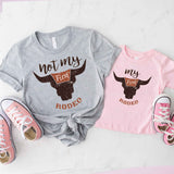 Not My First Rodeo Tee, Rodeo Family Birthday Party Shirt
