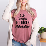 If Life Gives You Potatoes Make Latkes Shirt, Happy Hanukkah Shirt