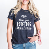 If Life Gives You Potatoes Make Latkes Shirt, Happy Hanukkah Shirt