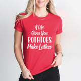 If Life Gives You Potatoes Make Latkes Shirt, Happy Hanukkah Shirt