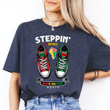 Stepping Into Juneteenth Shirt, Juneteenth Heart Shirt, Juneteenth Shirt
