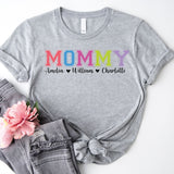 Personalized Mom Shirt, Mom Shirt With Kid Names, Kids Names Mom Shirt, Shirt For Mom