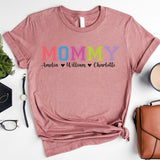 Personalized Mom Shirt, Mom Shirt With Kid Names, Kids Names Mom Shirt, Shirt For Mom