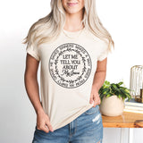 Let Me Tell You About My Jesus, Religious T-Shirt, Jesus T-shirt, Prayer Shirt