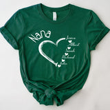 Personalized Nana, Custom Grandma Shirt, Kids Names Nana Shirt, Shirt For Grandma