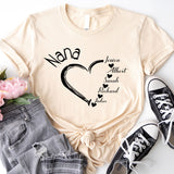 Personalized Nana, Custom Grandma Shirt, Kids Names Nana Shirt, Shirt For Grandma