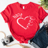 Personalized Nana, Custom Grandma Shirt, Kids Names Nana Shirt, Shirt For Grandma