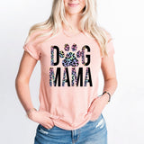 Leopard Dog Mama Shirt, Dog Mom Tee, Dog Lover Shirts
