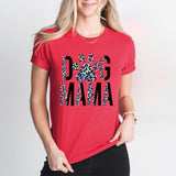Leopard Dog Mama Shirt, Dog Mom Tee, Dog Lover Shirts