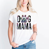 Leopard Dog Mama Shirt, Dog Mom Tee, Dog Lover Shirts