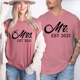 Mr and Mrs Shirt, Bride and Groom Shirts, Bridal Party Shirts