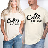 Mr and Mrs Shirt, Bride and Groom Shirts, Bridal Party Shirts