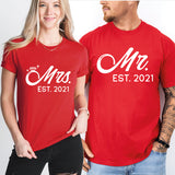Mr and Mrs Shirt, Bride and Groom Shirts, Bridal Party Shirts