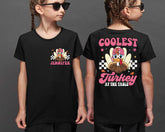 Custom Coolest Turkey Shirt, Personalized Thanksgiving Shirt
