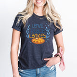 Love Peace Latkes Shirt, Happy Hanukkah Shirt