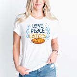 Love Peace Latkes Shirt, Happy Hanukkah Shirt