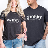 Wifey and Hubby Shirts, Mr and Mrs Shirt, Bridal Party Shirt