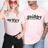 Wifey and Hubby Shirts, Mr and Mrs Shirt, Bridal Party Shirt