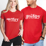 Wifey and Hubby Shirts, Mr and Mrs Shirt, Bridal Party Shirt