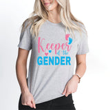 Keeper Of The Gender T-Shirt, Girl or Boy Shirt, Pregnacy Announcement Tee
