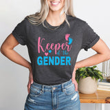 Keeper Of The Gender T-Shirt, Girl or Boy Shirt, Pregnacy Announcement Tee