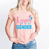 Keeper Of The Gender T-Shirt, Girl or Boy Shirt, Pregnacy Announcement Tee