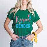Keeper Of The Gender T-Shirt, Girl or Boy Shirt, Pregnacy Announcement Tee