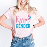 Keeper Of The Gender T-Shirt, Girl or Boy Shirt, Pregnacy Announcement Tee
