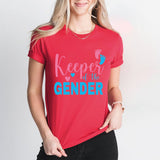 Keeper Of The Gender T-Shirt, Girl or Boy Shirt, Pregnacy Announcement Tee