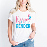 Keeper Of The Gender T-Shirt, Girl or Boy Shirt, Pregnacy Announcement Tee