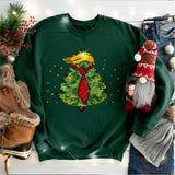 Trump Christmas Tree Shirt, Holiday Political Shirt, Festive President Xmas Shirt