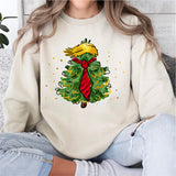 Trump Christmas Tree Shirt, Holiday Political Shirt, Festive President Xmas Shirt