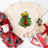 Trump Christmas Tree Shirt, Holiday Political Shirt, Festive President Xmas Shirt
