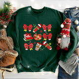 Coquette Christmas Bow Shirt, Santa Coquette Xmas Shirt, Red Bow Xmas Shirt