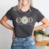 With God All Things Are Possible Shirt, Sunflower Shirt, Matthew 19:26 Shirt