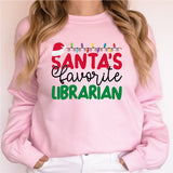 Santa's Favorite Librarian Shirt, Librarian Christmas Shirt, Librarian Claus Tee