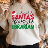 Santa's Favorite Librarian Shirt, Librarian Christmas Shirt, Librarian Claus Tee