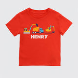 Dumptruck Birthday Shirt, Birthday Boy T-shirt, Kids Birthday Tee, Construction Shirt